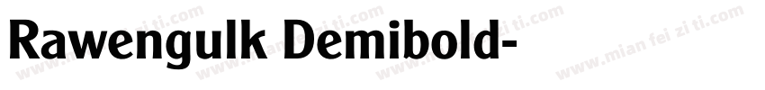 Rawengulk Demibold字体转换